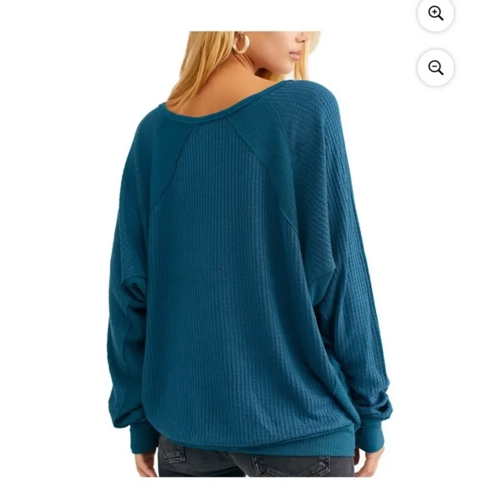 We The Free | Size M Womens long Sleeve V Neck Blouse